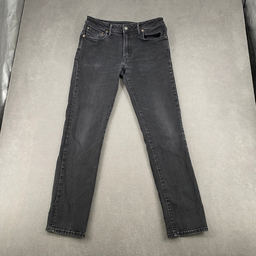 American Eagle Airflex+ Slim Jeans Mens 34x34 Black Wash Denim Pants‎